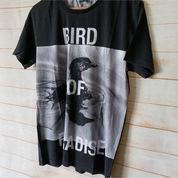 Ksubi Bird of Paradise Short Sleeve Graphic Cotton T-Shirt Black Men Size Small - Picture 3 of 8